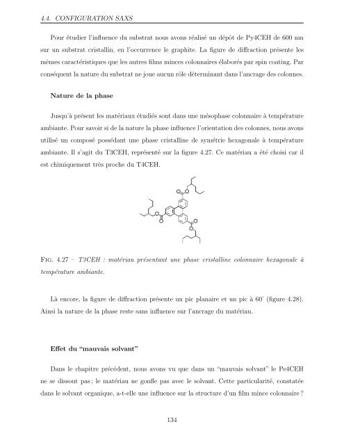 Etudes de cristaux liquides colonnaires en solution organique et en ...