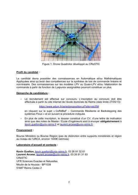 Commande rÃ©siliente et backstepping adaptatif des systÃ¨mes Quasi ...