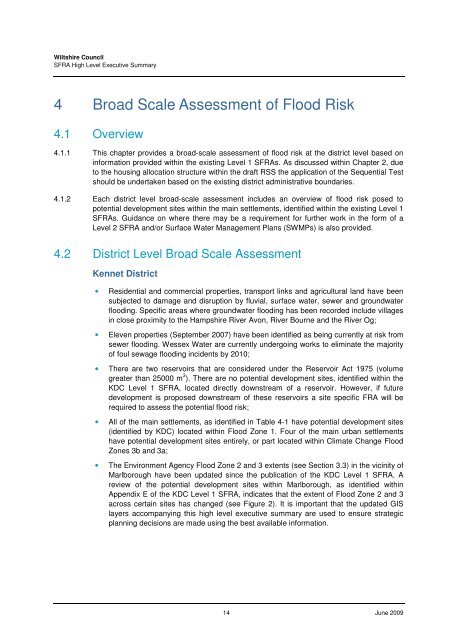 Strategic Flood Risk Assessment - Wiltshire Council