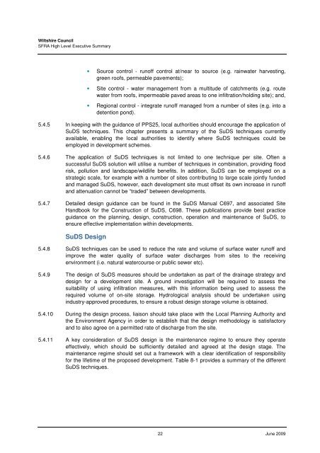 Strategic Flood Risk Assessment - Wiltshire Council