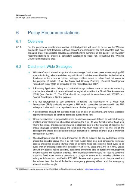 Strategic Flood Risk Assessment - Wiltshire Council