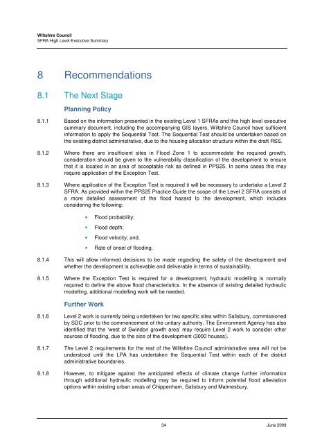 Strategic Flood Risk Assessment - Wiltshire Council