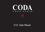 C10 User Maual - Coda Audio