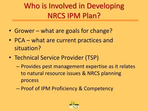 The 5 P's of Sustainable Agriculture, Ecosystem-based IPM, and the ...