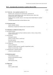 M111 – Aerodynamika, konstrukce a systémy letounů (RA)