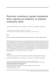 157-160 pulmoner rezeksiyon - TÃ¼berkÃ¼loz ve Toraks