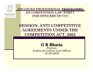 Anti Competitive Agreements under the ... - Luthra & Luthra