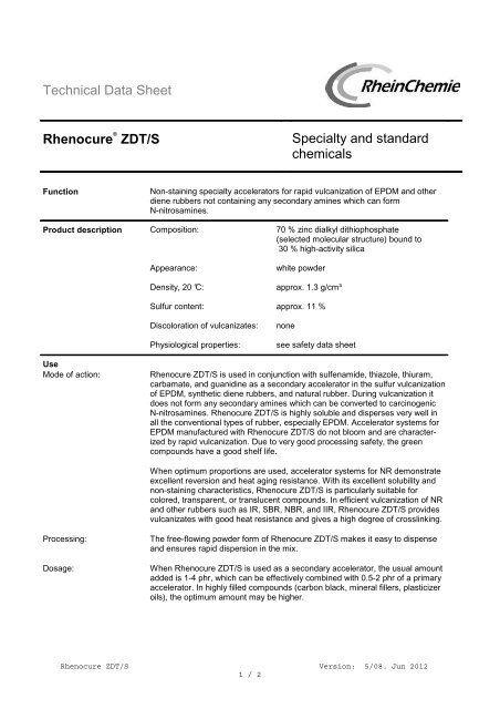 ZDT/S - WebShop - Rhein Chemie