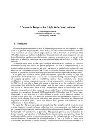 A Semantic Template for Light Verb Constructions - Karine ...