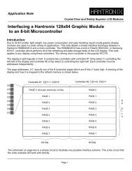 Interfacing a Hantronix 128x64 Graphic Module to an 8-bit ...