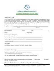 GROUP VOLUNTEER APPLICATION FORM Name or type of group ...