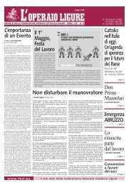MAGGIO 2009.pmd - FOCL: Federazione Operaia Cattolica Ligure