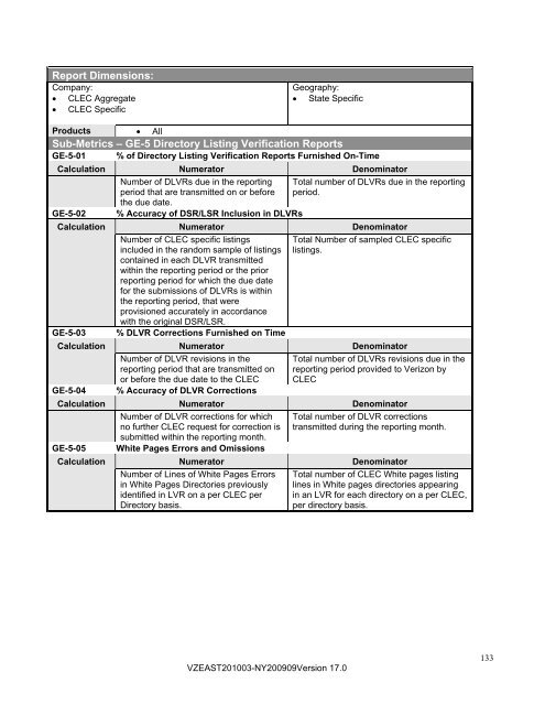 Carrier-to-Carrier Guidelines Ver.17 - Verizon