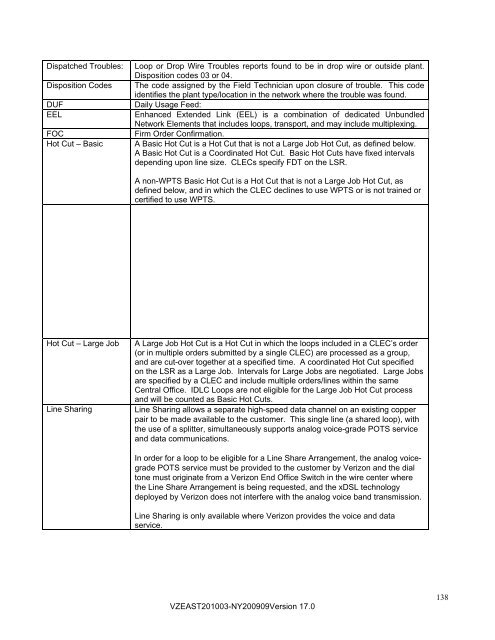 Carrier-to-Carrier Guidelines Ver.17 - Verizon