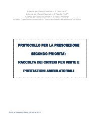 raccolta dei criteri per - Medio Friuli