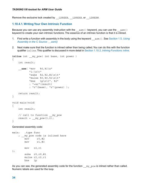 TASKING VX-toolset for ARM User Guide