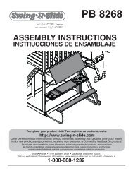 Assembly Instructions / Instrucciones de ensamblaje - Swing-N-Slide