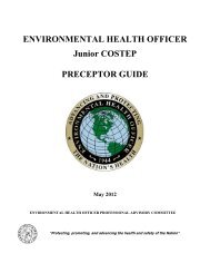 costep mentoring guide - Environmental Health Officer Professional ...