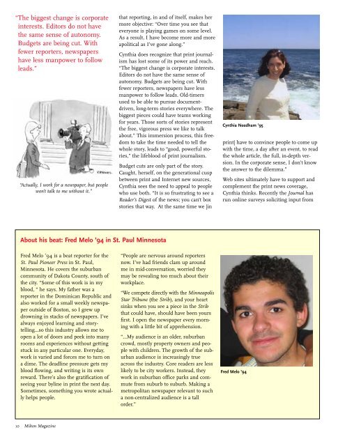 Fall 2005 PDF - Milton Academy