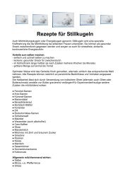 Rezepte fÃ¼r Stillkugeln - wochenbettbetreuung.ch