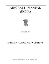 AIRCRAFT MANUAL (INDIA) - Directorate General of Civil Aviation