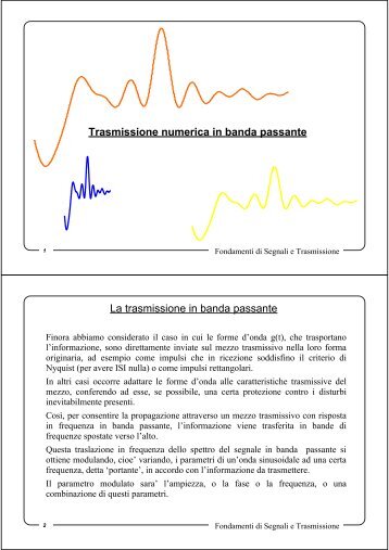 Trasmissione in banda passante - home page risorse