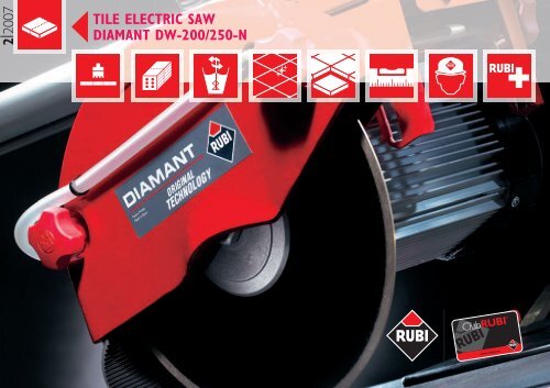TILE ELECTRIC SAW DIAMANT DW-200-250-N.pdf