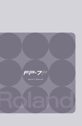 Owner's Manual (FP-7F_OM.pdf) - Roland