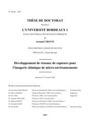 DÃ©veloppement de rÃ©seaux de capteurs pour l'imagerie - UniversitÃ© ...