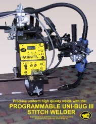 PROGRAMMABLE UNI-BUG III StItch WELdER - Rapid Welding and ...