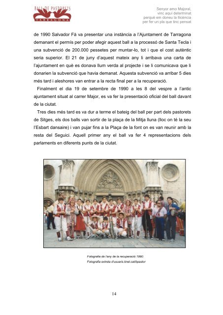 Ball de Pastorets de Tarragona [DinA4-Original] - Tinet