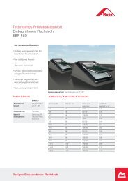 Technisches Produktdatenblatt Einbaurahmen ... - Roto Dach