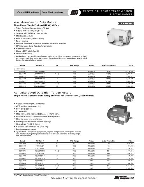 Electrical Power Transmission - Motion Industries