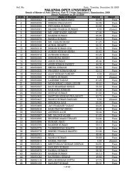 History_Part-II_UR_Final Result - Nalanda Open University