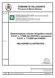 Relazione Illustrativa - Comune di Villasanta