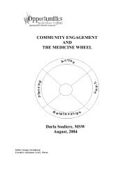 Community Engagement and the Medicine Wheel - Tamarack