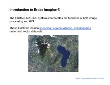 Introduction to Erdas Imagine Â® contâ¦ Lab 2