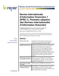 IFRS 1, PremiÃ¨re adoption des Normes internationales d ... - PD Net