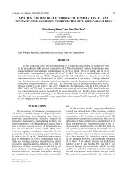 A PILOT-SCALE TEST OF ELECTROKINETIC REMEDIATION ... - SER