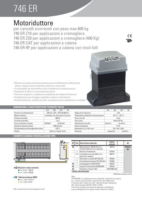 746 ER - Faac