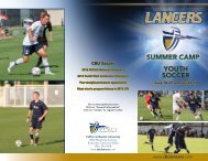 youth soccer summer camp - California Baptist University Athletics