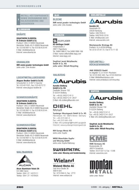 Verlassen Sie sich darauf: Geballte Metall-Kompetenz - Metall-web.de