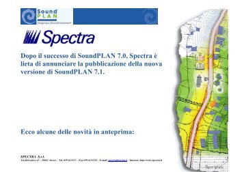 SoundPLAN 7.1 - SPECTRA Srl