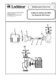 CIRCULATING PUMPS - Lochinvar