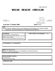 whc (2007) - Health in Wales