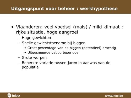 Presentatie INBO: everzwijnen in Vlaanderen - Natuurpunt