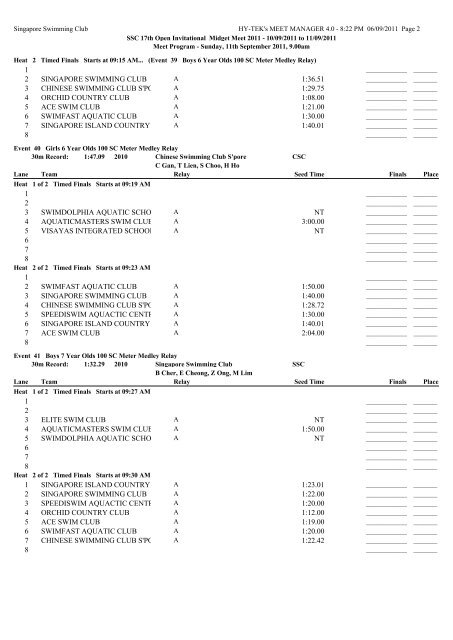 1 2 nt swimdolphia aquatic school 3 nt speediswim aquactic centre 4 ...