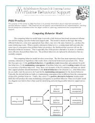 PBS Practice Competing Behavior Model - APBS