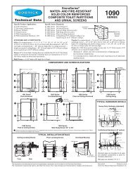 1090 Technical Data Sheet - Bobrick