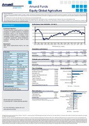 Amundi Funds Equity Global Agriculture - ACE Life Hong Kong